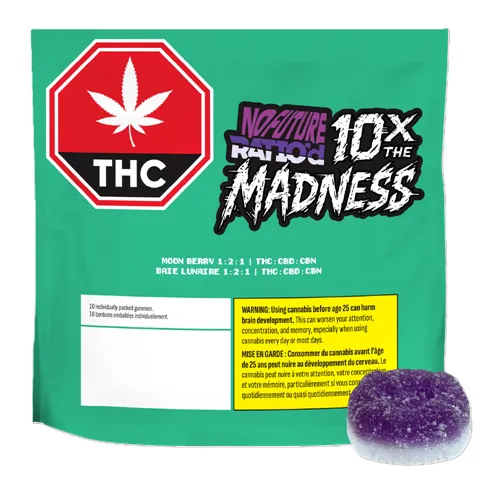 10x the Madness: Ratio'd Moon Berry 1:2:1 THC/CBD/CBN product image