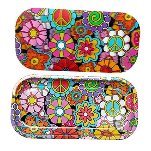 Flowers Rolling Tray with 3D Cover product image