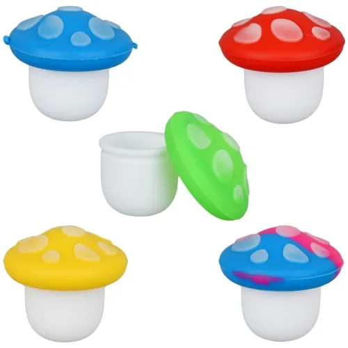 Glow in Dark Mushroom Silicone Concentrate Container - 5ml product image