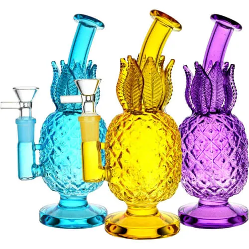 Pineapple Hospitality Glass Water Pipe - 7.75" / 14mm F product image